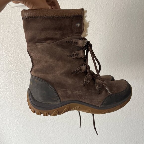 Women's Patagonia STUBAI Waterproof Velvet Brown/Suede Boots  Size 7 - Picture 1 of 14